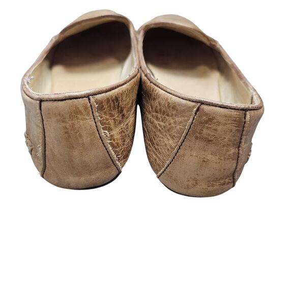 Bed Stu Cobbler Ballet Flats Womens 8.5 Brown Leather Loafer Braided Slip On - Picture 5 of 7